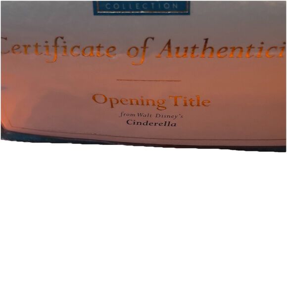 WDCC Cinderella, Opening Title Movie Scroll 1992 in Box with Certification OA - Picture 11 of 12